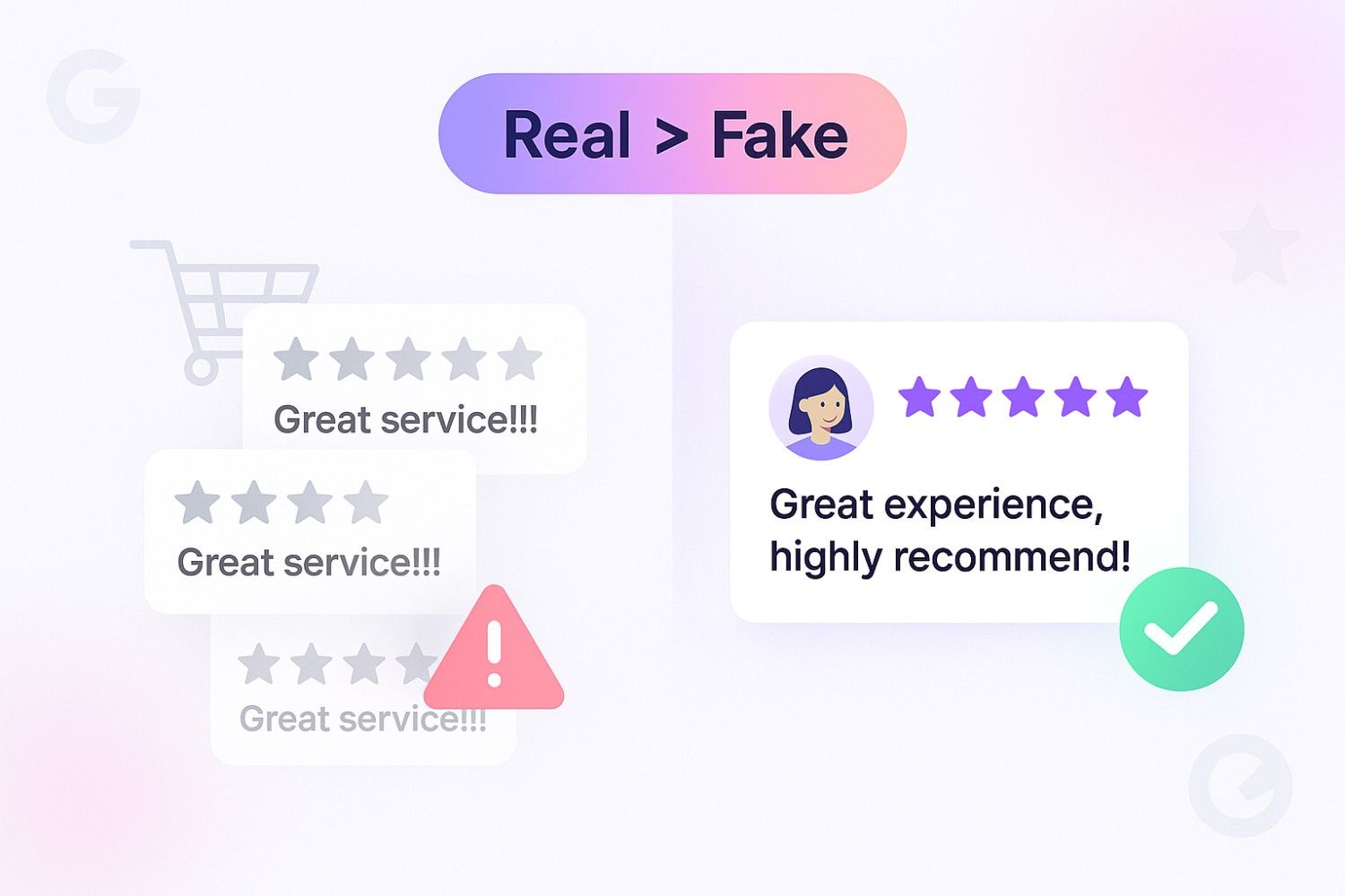 Avoid shortcuts like buying reviews