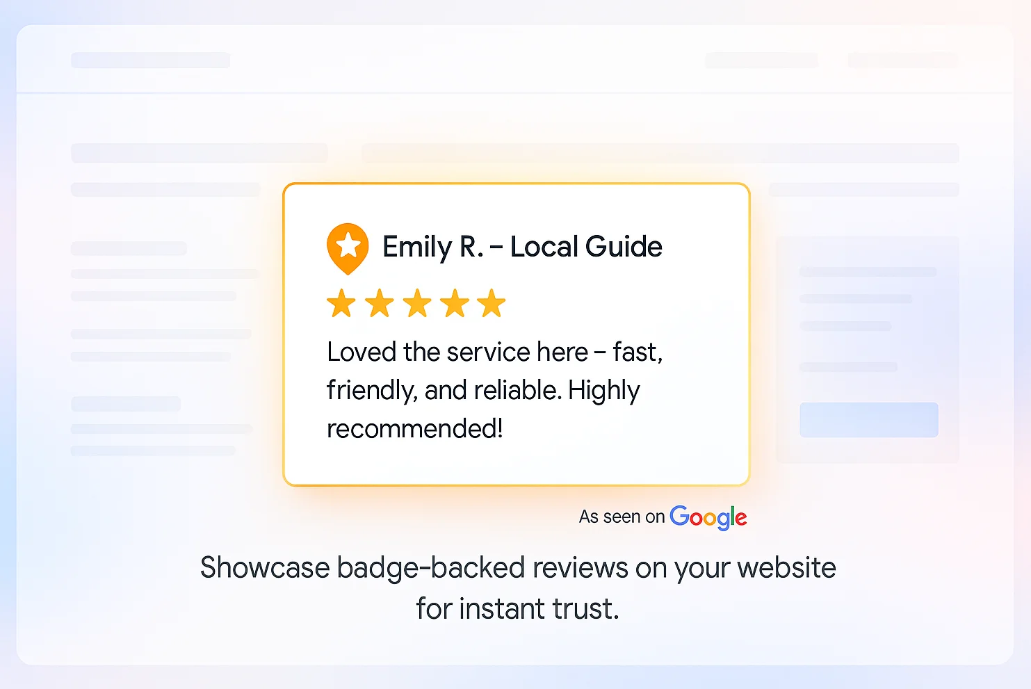 Leveraging badges & reviews for local lead generation