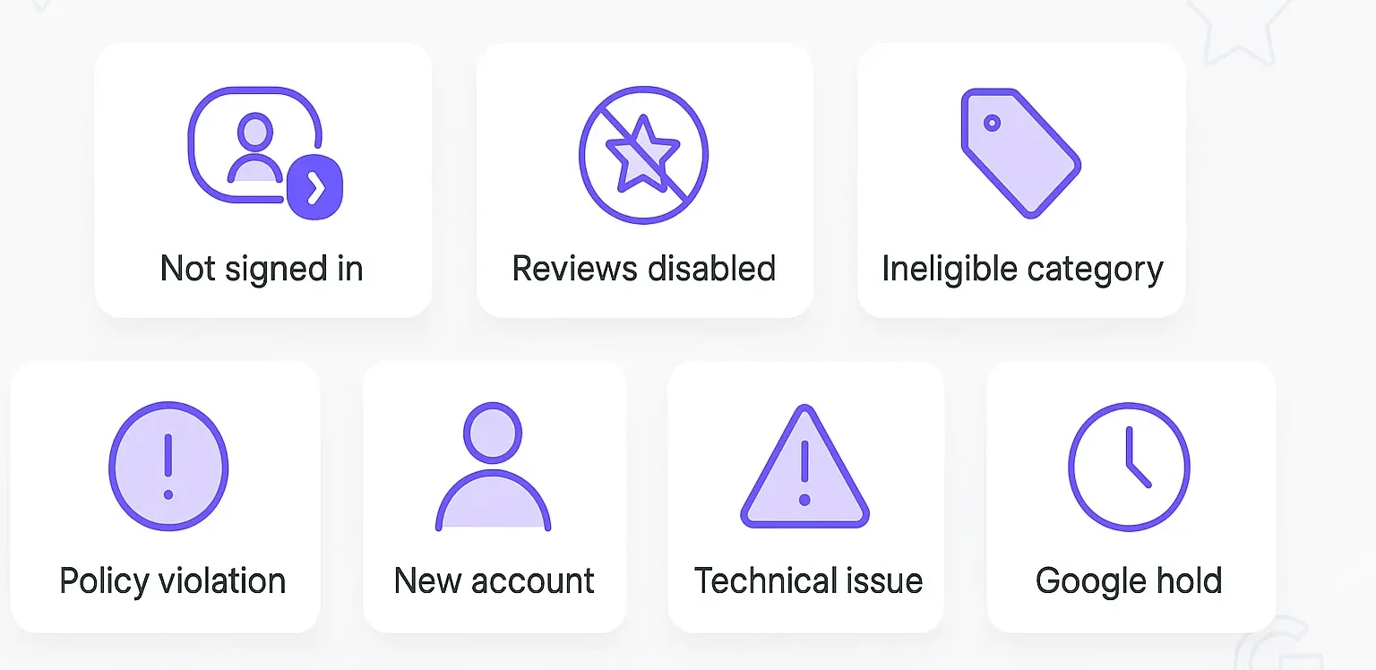 Why you can’t leave a Google Review 