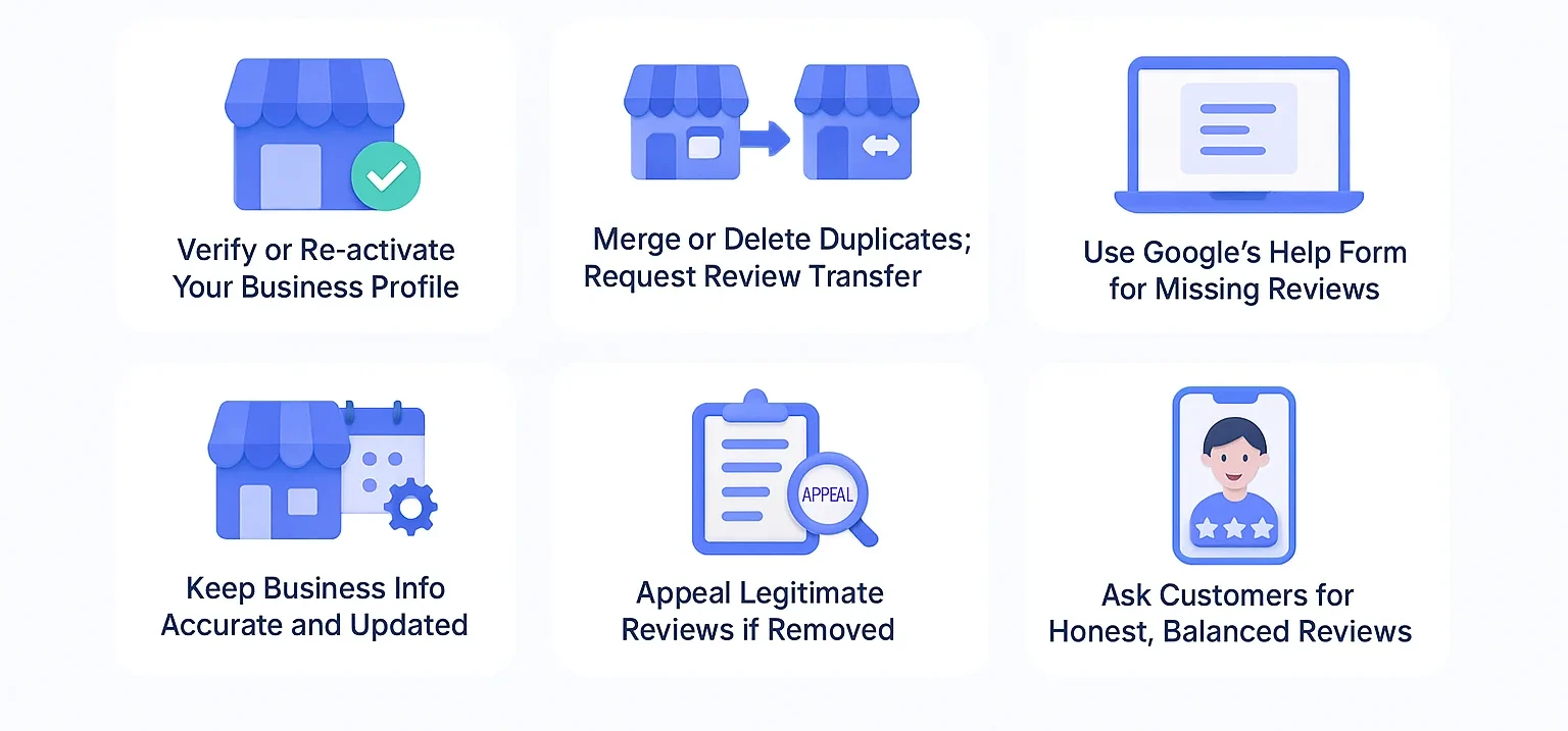 How to recover a Google review