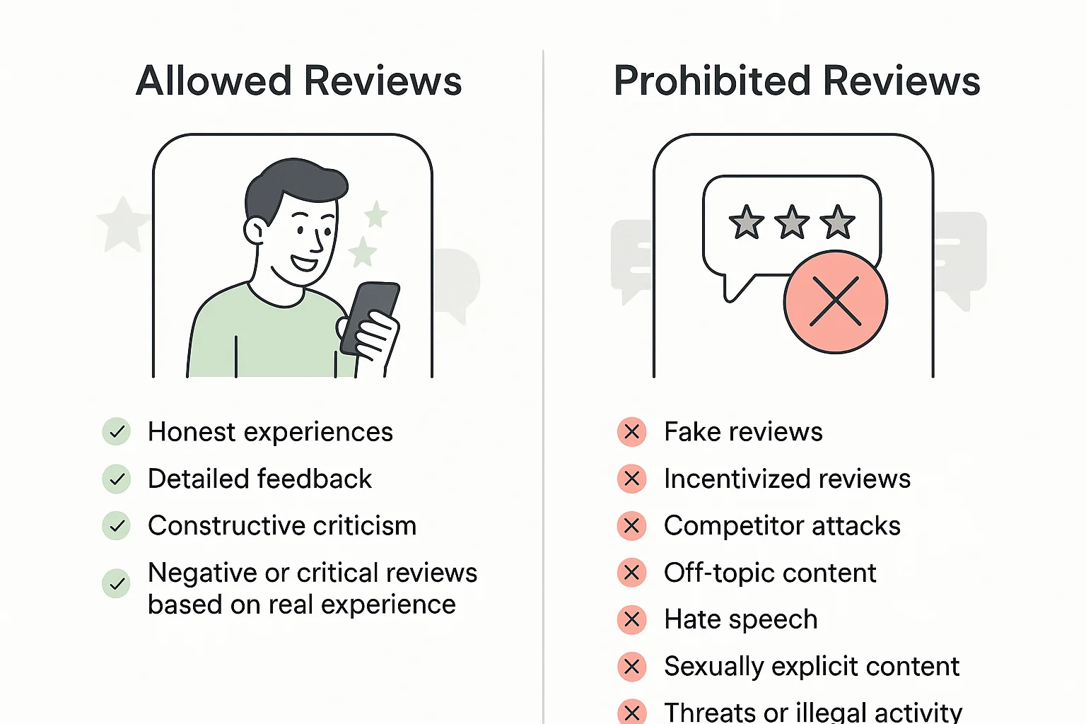 Google Review policies