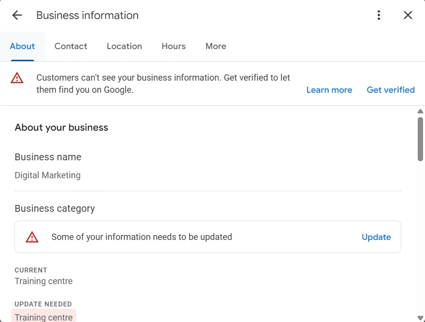 Fix listing or profile issues