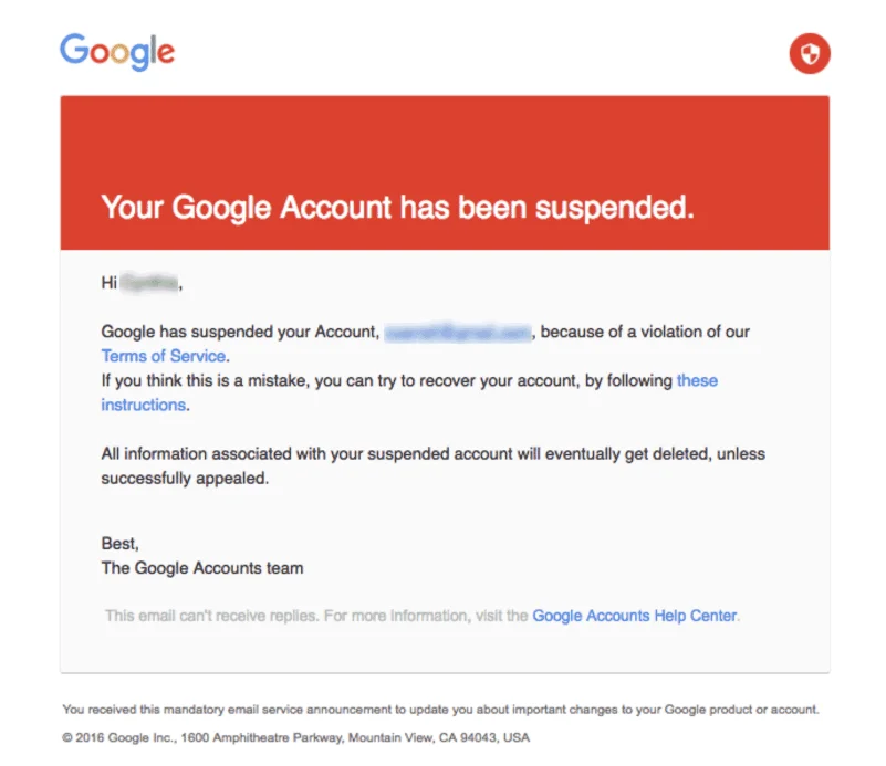 The reviewer’s account or activity was flagged