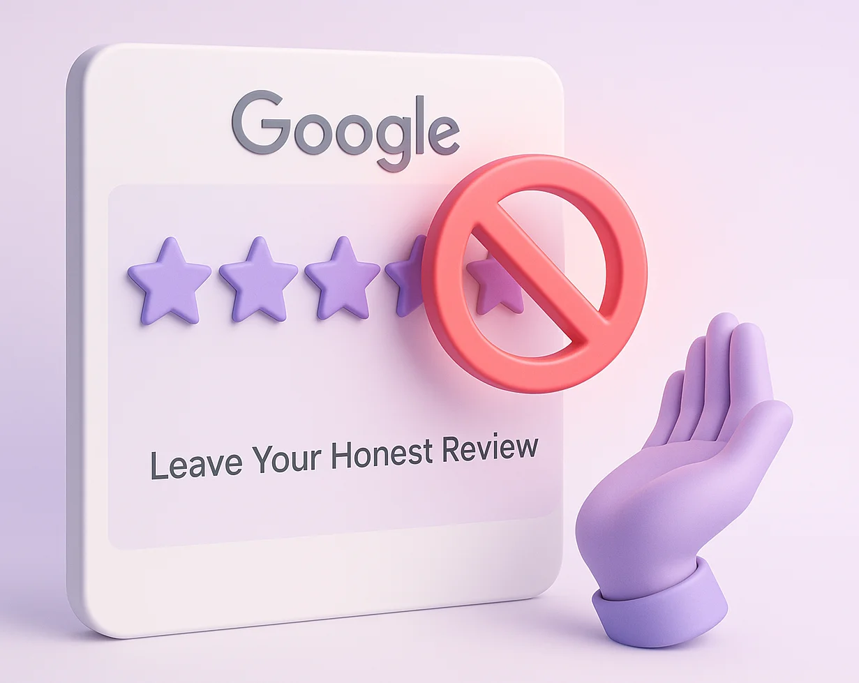 Avoiding Google Review penalties for contest incentives