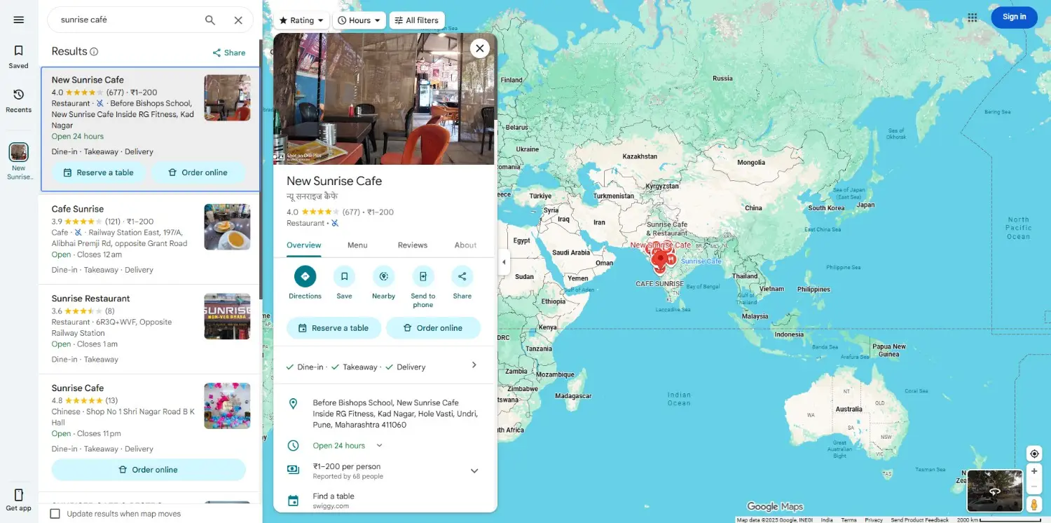 Open the Google Business Profile