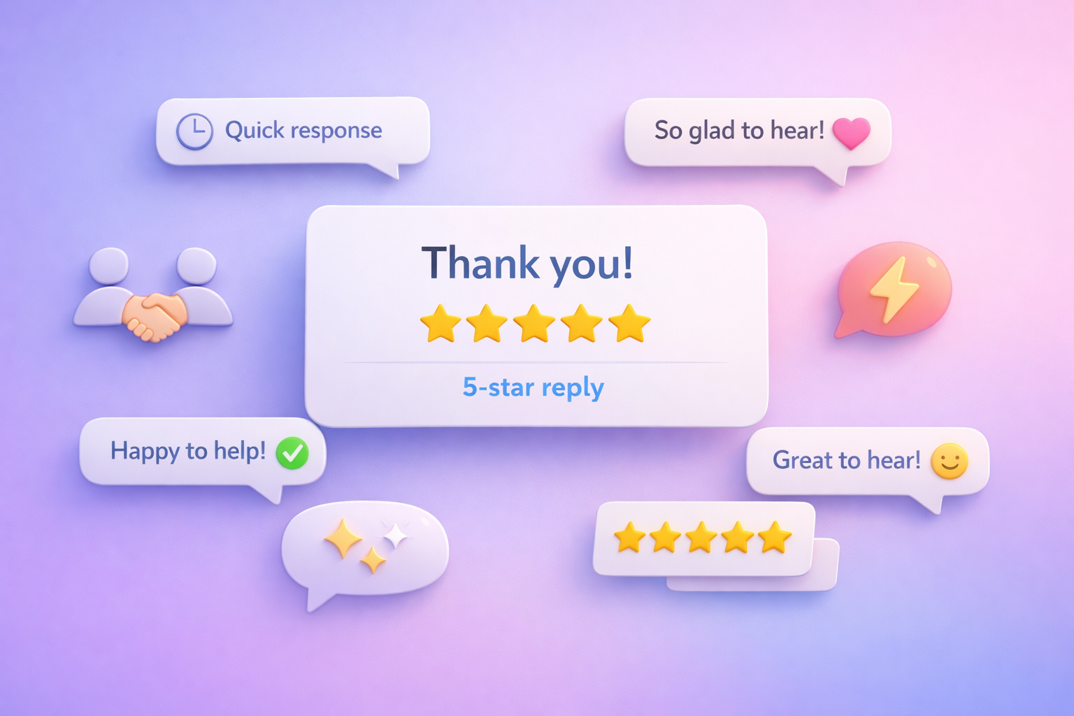 Positive reviews response templates