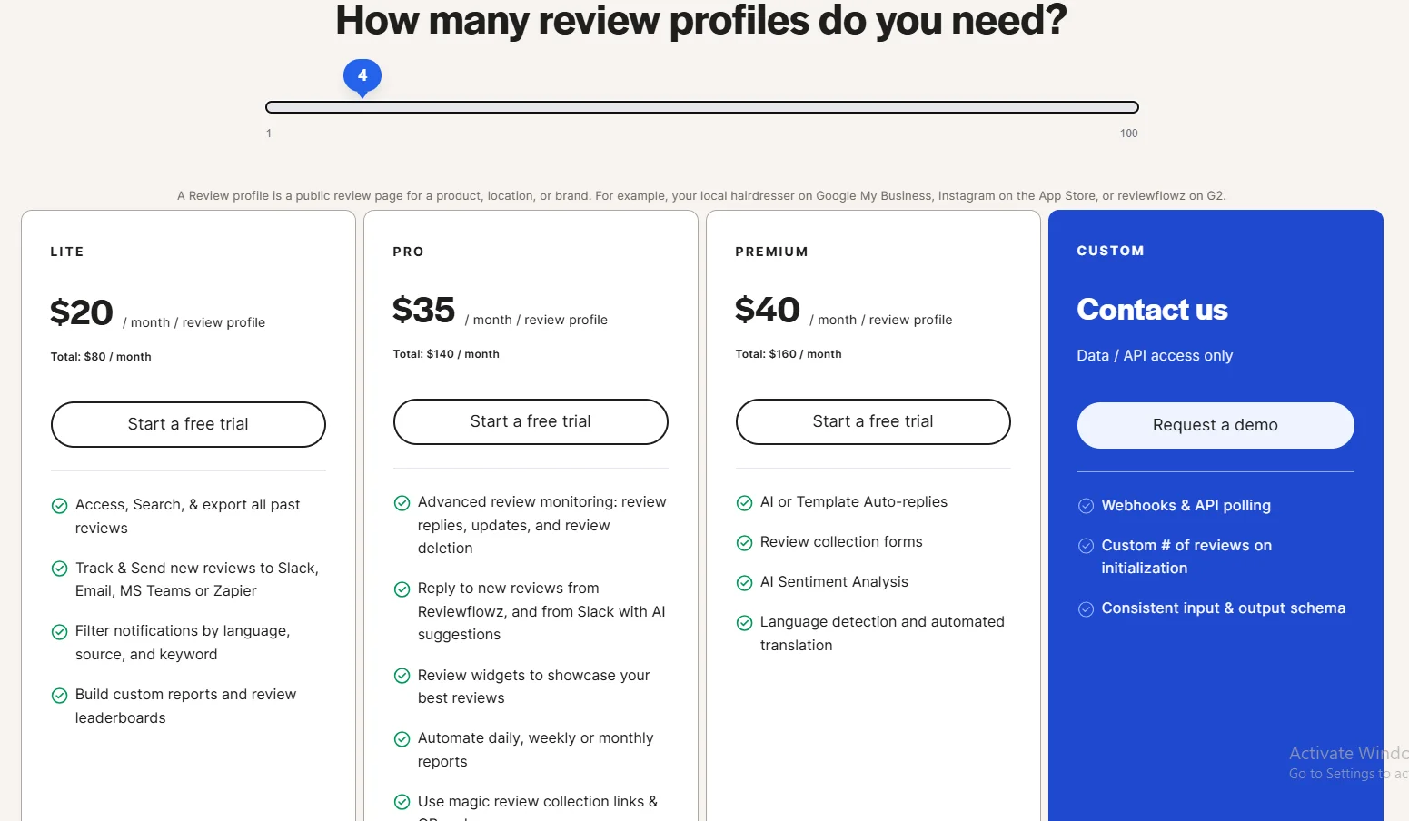 ReviewFlowz Pricing