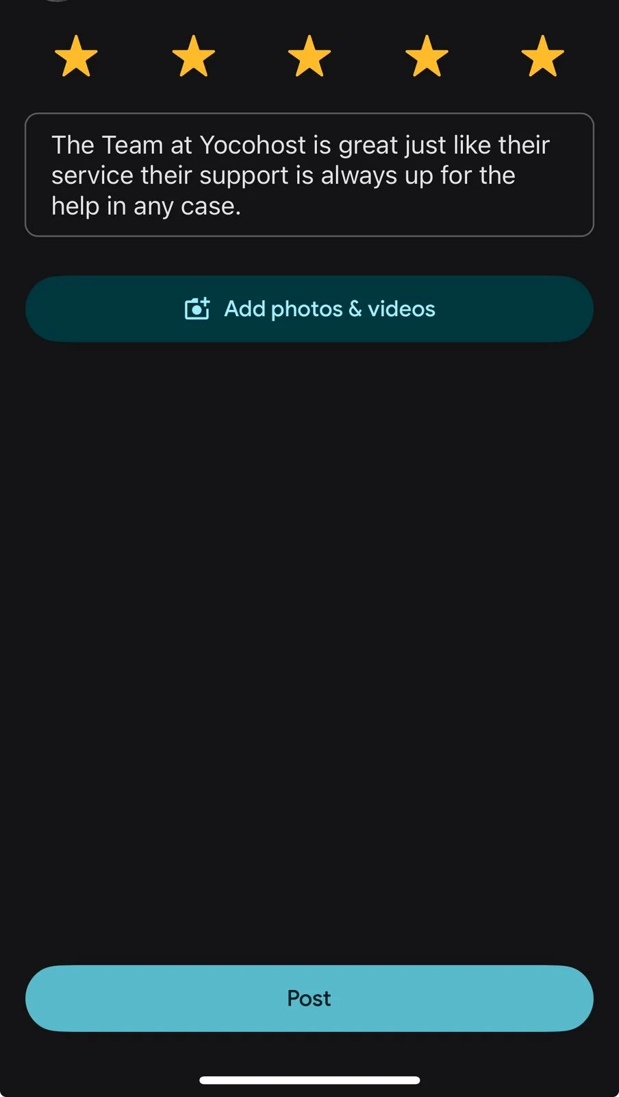 Post Your Updated Review