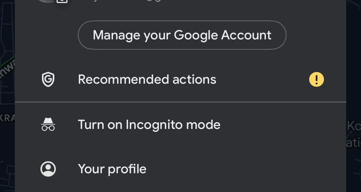 Go to "Your Google Profile" or "Your Contributions"