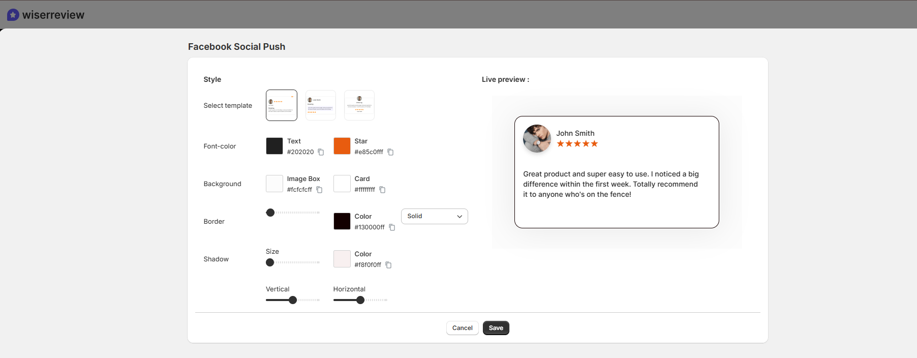 Customize the post style