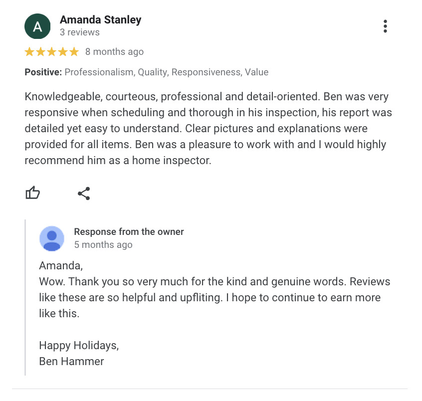 Amanda Stanley – Home Inspection