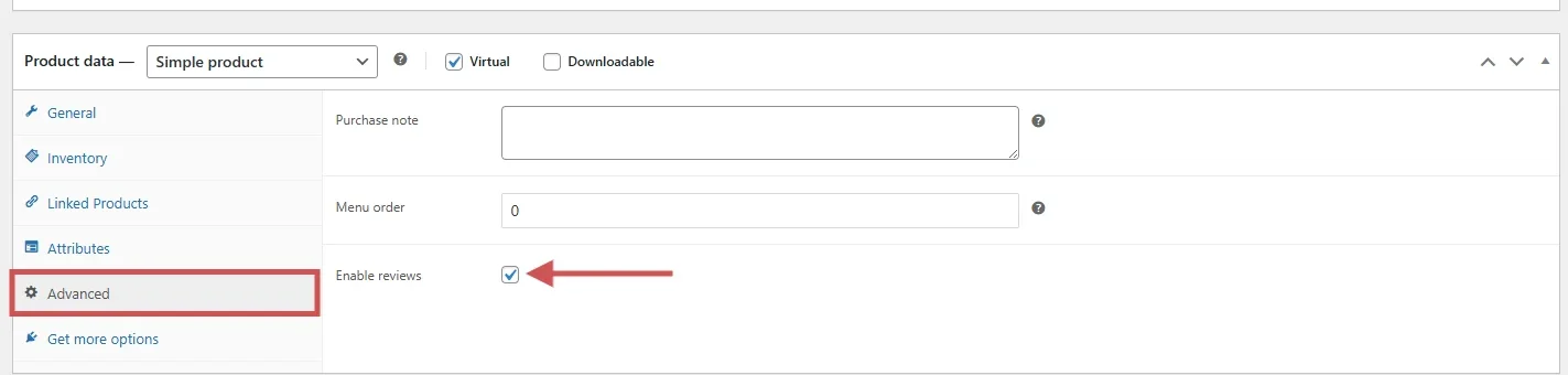 Check the global review settings