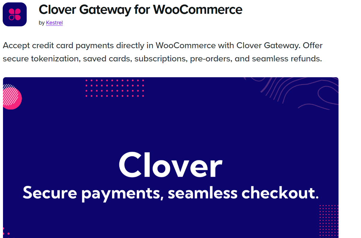 Clover Gateway for WooCommerce 