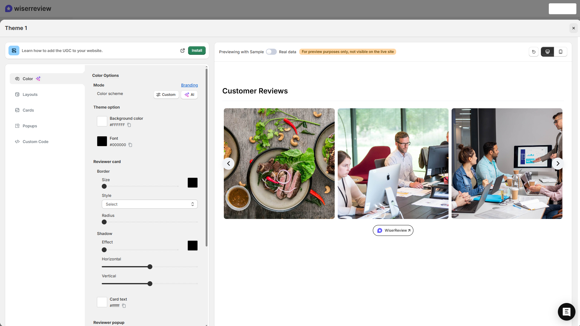 Create a UGC gallery for your store