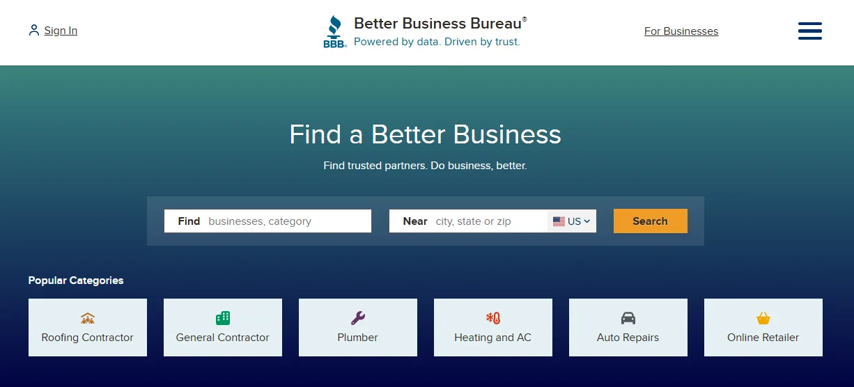 Better Business Bureau (BBB)