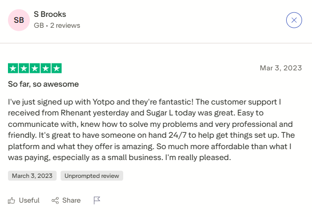 Yotpo reviews Trustpilot 