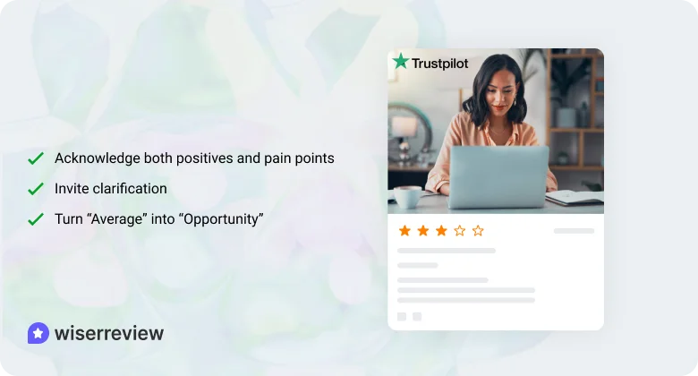 How to respond to neutral or mixed reviews