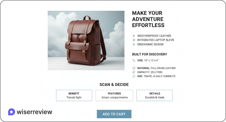 Structure Product Pages for Decision-Making