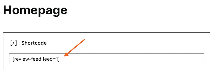 Display Reviews Using Shortcodes
