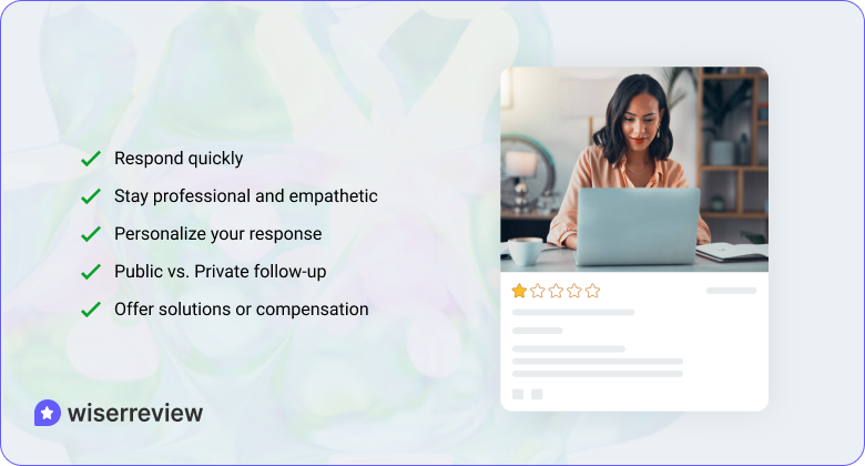 Best practices for responding to negative reviews