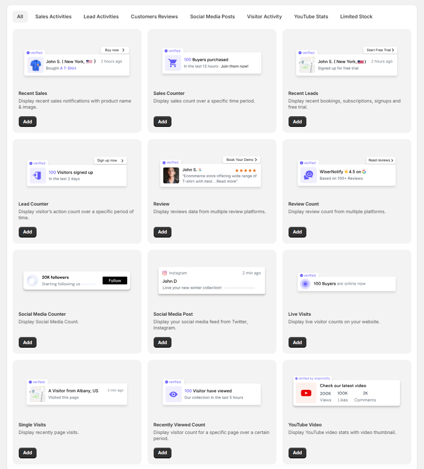 Live activity notifications