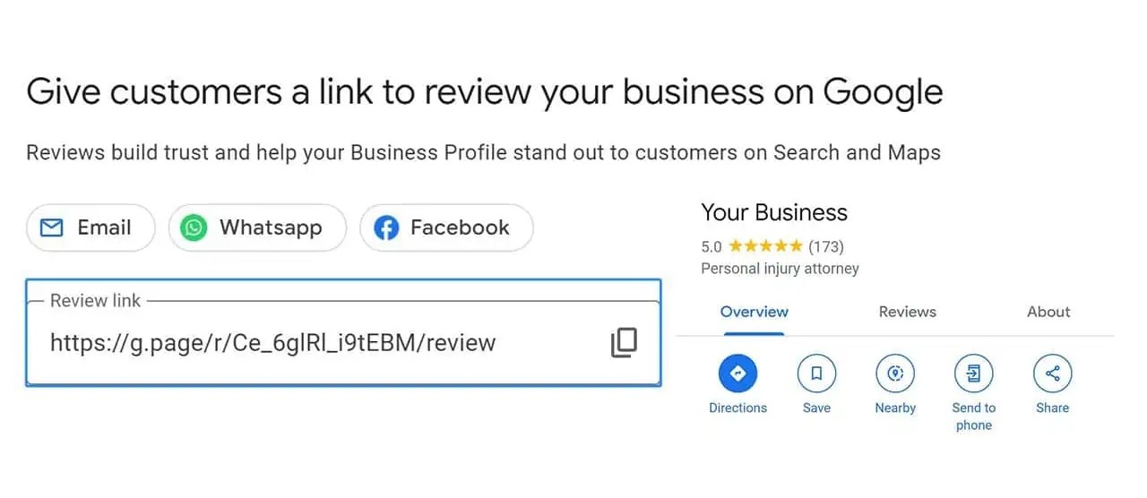 Google review links